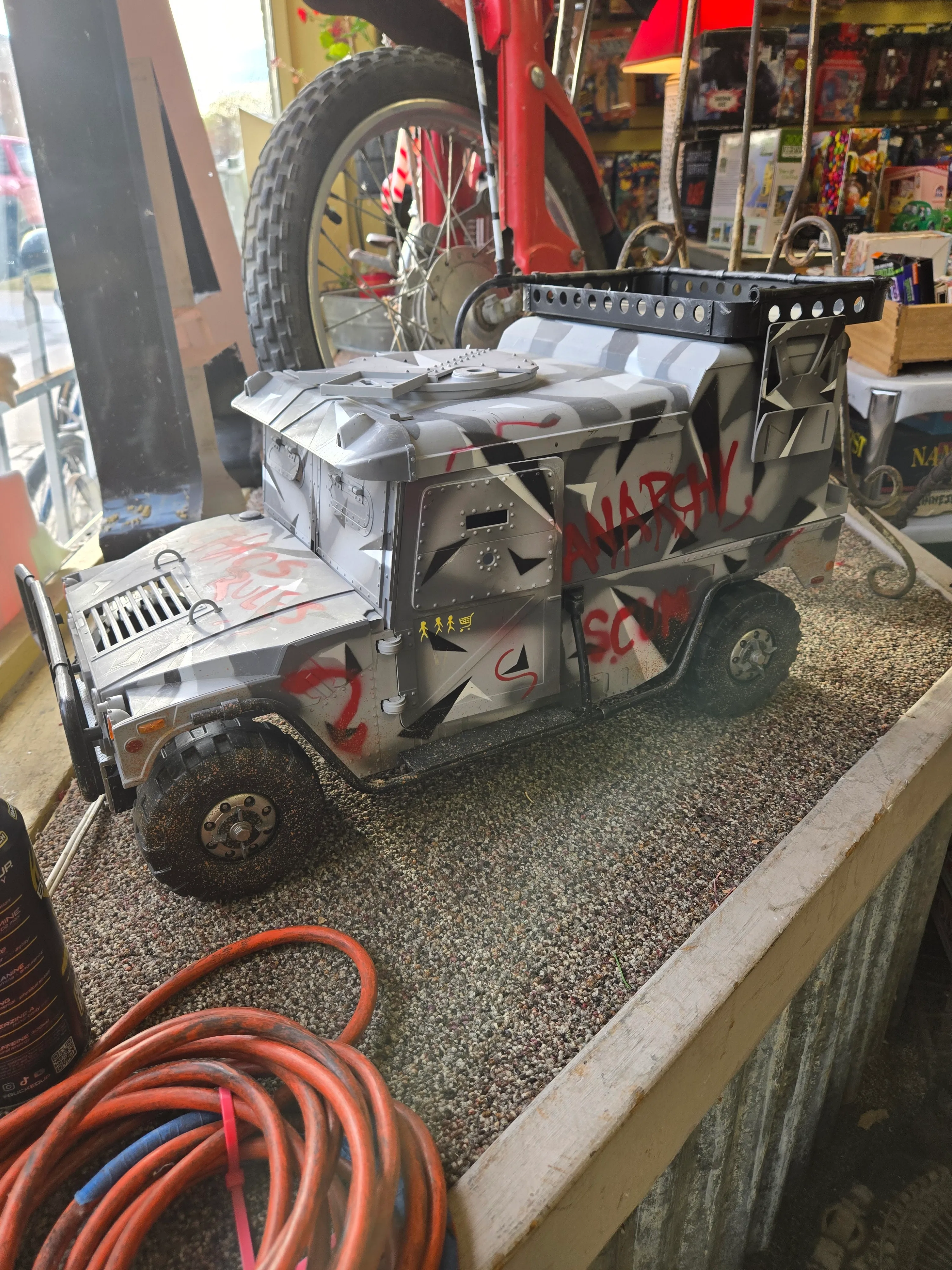 Custom Post-Apocalyptic Armored Truck 1/6 Scale Weathered Model